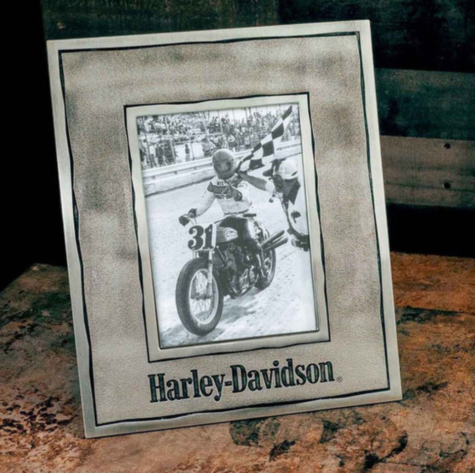 Harley Davidson Metal Picture Frame Photo Frame Holds 4x6 or 5x7