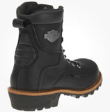 Harley Davidson Men's Tyson Logger Black 7.5" Motorcycle Boots D95188