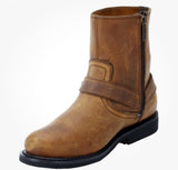 Harley Davidson Men's Scout 7" Motorcycle Boots Inside Zipper Brown D95263