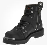 Harley Davidson Men's Brake Buckle 6" Motorcycle Boots Black D91684