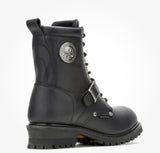 Harley Davidson Men's Faded Glory Skull Waterproof Motorcycle Boots Black D96299