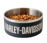 Harley Davidson Double Wall Insulated Stainless Steel Dog Bowl Pet Water Bowl Small Black HDX-90202