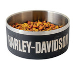 Harley Davidson Double Wall Insulated Stainless Steel Dog Bowl Pet Water Bowl Large Black HDX-90203