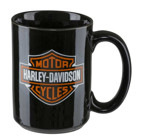 Harley Davidson Core Bar & Shield Logo Coffee Mug 15 oz. Black HDX-98605
