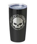 Harley Davidson Core Willie G Skull Stainless Steel Travel Mug Black HDX-98618