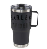 Harley Davidson 30 oz. Matte Black Travel Mug Double Wall Stainless Steel