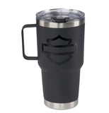 Harley Davidson 30 oz. Matte Black Travel Mug Double Wall Stainless Steel