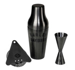 Harley Davidson 16 oz. Matte Black Cocktail Shaker Set Stainless Steel HDX98658