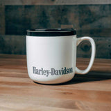 Harley Davidson Ceramic Coffee Mug 16 oz. Limited Edition White & Black HDX-98659