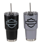 Harley Davidson Open Bar & Shield Travel Tumbler Set 30 oz. Stainless Steel HDX-98655