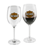 Harley Davidson Core Bar & Shield Logo Wine Glass Set 19 oz. HDX-98708