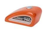 Harley Davidson XR-750 Gas Tank Bank Orange HDX-99272