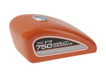 Harley Davidson XR-750 Gas Tank Bank Orange HDX-99272