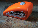 Harley Davidson XR-750 Gas Tank Bank Orange HDX-99272