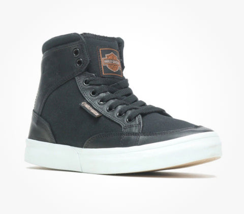 Harley Davidson Rosemont Unisex Black Fashion Sneakers Black D75000