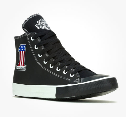 Harley Davidson Men's Baxter High Top #1 Leather Sneakers D93904
