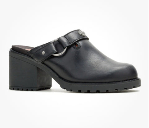 Harley Davidson Women's Kitty 2.75" Fashion Mules Black D84841