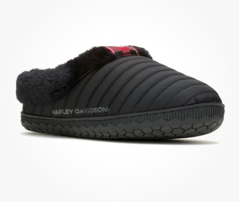 Harley Davidson Men's Cosgrove Fur Lined House Slippers D93927