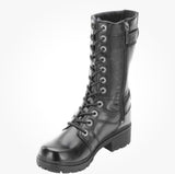 Harley Davidson Women's Eda 9" Lace Up Motorcycle Boots Black D83736