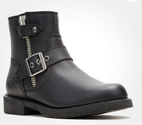 Harley Davidson Women's Addie Zip 5.5 Inch Motorcycle Boots Black D84814