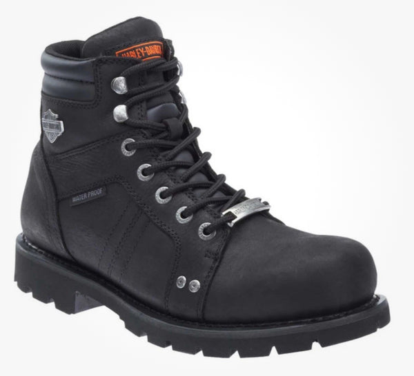 Harley Davidson Men's Prestwick Waterproof Black Motorcycle Boots