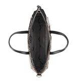 Harley Davidson Women's Python Print Bar & Shield Logo Satchel Purse Brown MHW190/01