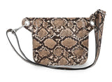 Harley-Davidson Women's Python Print B&S Logo Adjustable Waist Bag Brown MHW185/01