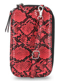 Harley-Davidson Women's Python Print B&S Logo Zip Around Phone Case Pink MWW060/16