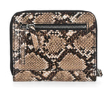 Harley-Davidson® Women's Python Print B&S Logo RFID Zip Around Wallet Brown MWW062/01