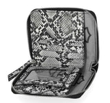 Harley-Davidson® Women's Python Print B&S Logo RFID Zip Around Wallet Black MWW062/08