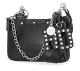 Harley-Davidson Women's Deco Chain Leather Crossbody Hip Bag Black MHW193/08