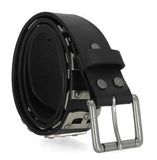 Harley-Davidson Men's Metal H-D Letters Genuine Leather Belt Black BMM083/08