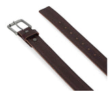 Harley-Davidson Men's Knife Slice Stitch Edge Genuine Leather Belt Brown BMM082/73