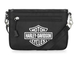 Harley-Davidson Women's Bar & Shield Logo Polyester Crossbody/Hip Bag Black MHW114/408