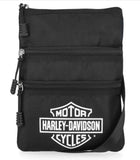 Harley-Davidson Women's Bar & Shield Logo Polyester Crossbody Purse Black MHW077/408
