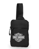 Harley-Davidson Women's Open Bar & Shield Logo Polyester Sling Bag Black MHW195/08