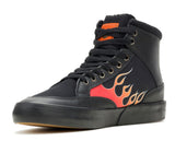 Harley-Davidson Men's Nat High-Top Black Flames Sneakers D93894