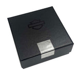 Harley-Davidson Women's Paved Crystal Bar & Shield Heart Toggle Bracelet, Silver 34B00256