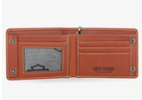 Harley Davidson Men's Bar & Shield Bifold Wallet W/Chain Brown MWM118/35