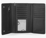 Harley Davidson Men's Bar & Shield Trucker Wallet W/Chain Black MWM119/08