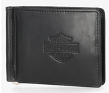 Harley Davidson Men's Card Release Bifold Wallet Black MWM108/08