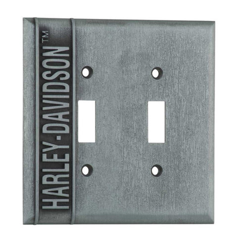 Harley Davidson Heavy Duty H-D Double Switch Plate HDL-10170