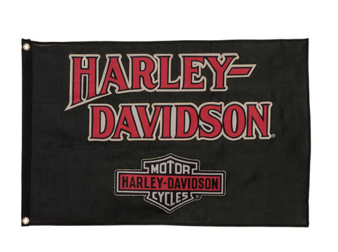 Harley Davidson Weather Resistant H-D Nostalgic Bar & Shield Flag Small HDL-15105