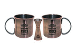 Harley Davidson Moscow Mule Set Antique Copper Finish 16 oz. HDL-18609