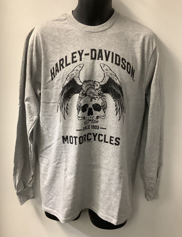 Harley Davidson Men's HD Update Long Sleeve T-Shirt Gray 402910840