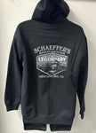 Harley Davidson Men's Heritage Badge Hooded Zip Sweatshirt Black R004738