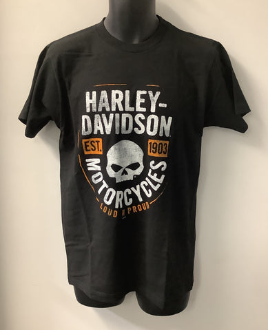 Harley Davidson Men's HD Focus Short Sleeve T-Shirt Black 402910360